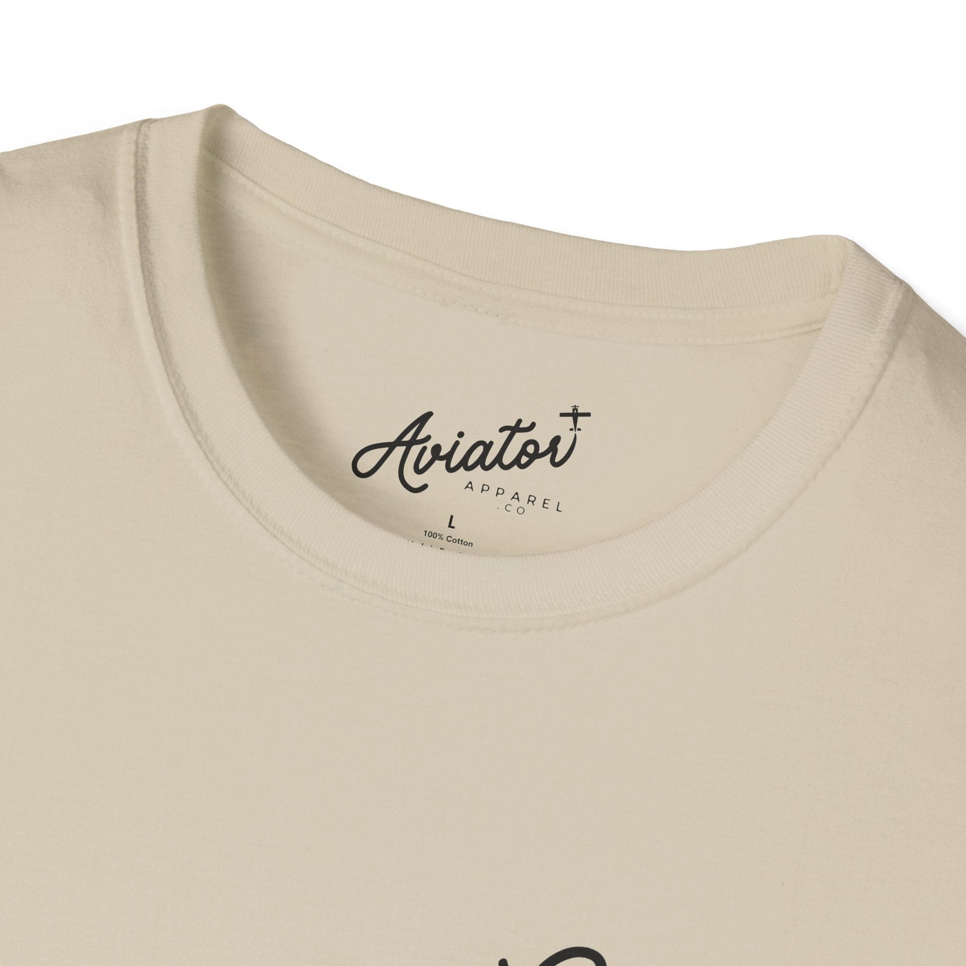 close up of Solo Since 2025 T-Shirt - First Solo Gift for Pilots - Aviator Apparel
