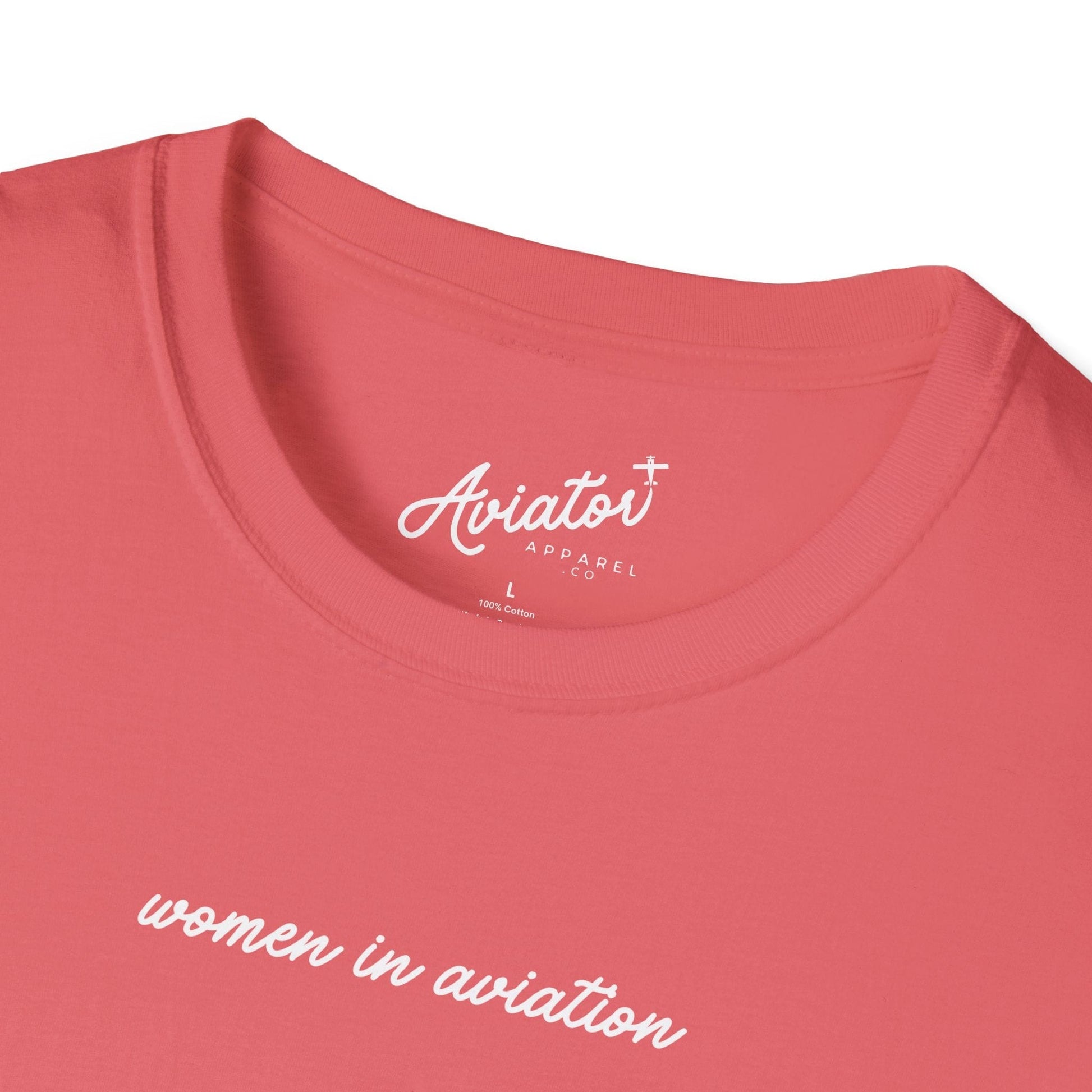 front of Women in Aviation T-Shirt for Female Pilots - Aviator Apparel