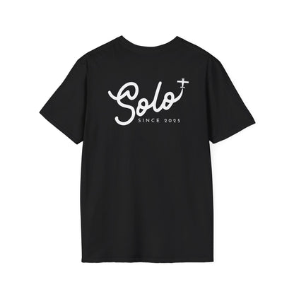 back of black Solo Since 2025 T-Shirt - First Solo Gift for Pilots - Aviator Apparel