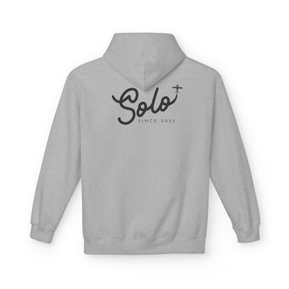 Back of GreySolo Since 2025 Hoodie- First Solo Flight Gift for Pilots - Aviator Apparel