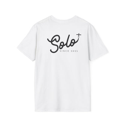 back of white Solo Since 2025 T-Shirt - First Solo Gift for Pilots - Aviator Apparel
