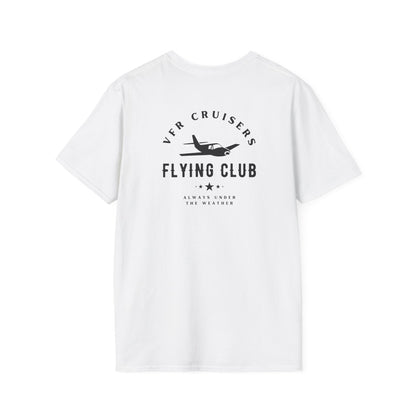 back of white VFR Cruisers Flying Club T-Shirt - Aviator Apparel